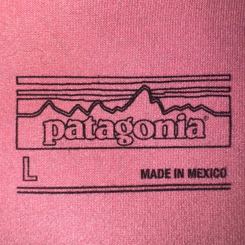Patagonia Womens Kamala Dress Pink Geometric Triangle‎ Print Shelf Bra Large - Picture 3 of 6